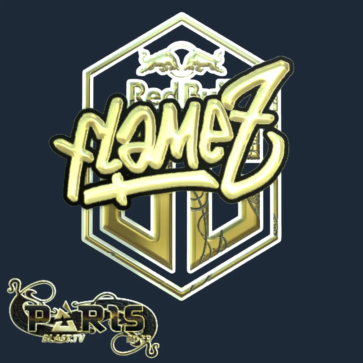 Sticker | FlameZ (Gold) | Paris 2023