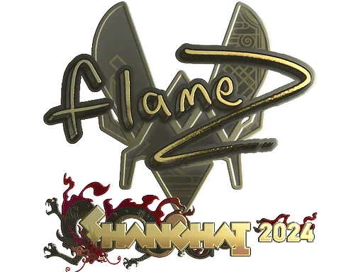Sticker | FlameZ (Gold) | Shanghai 2024