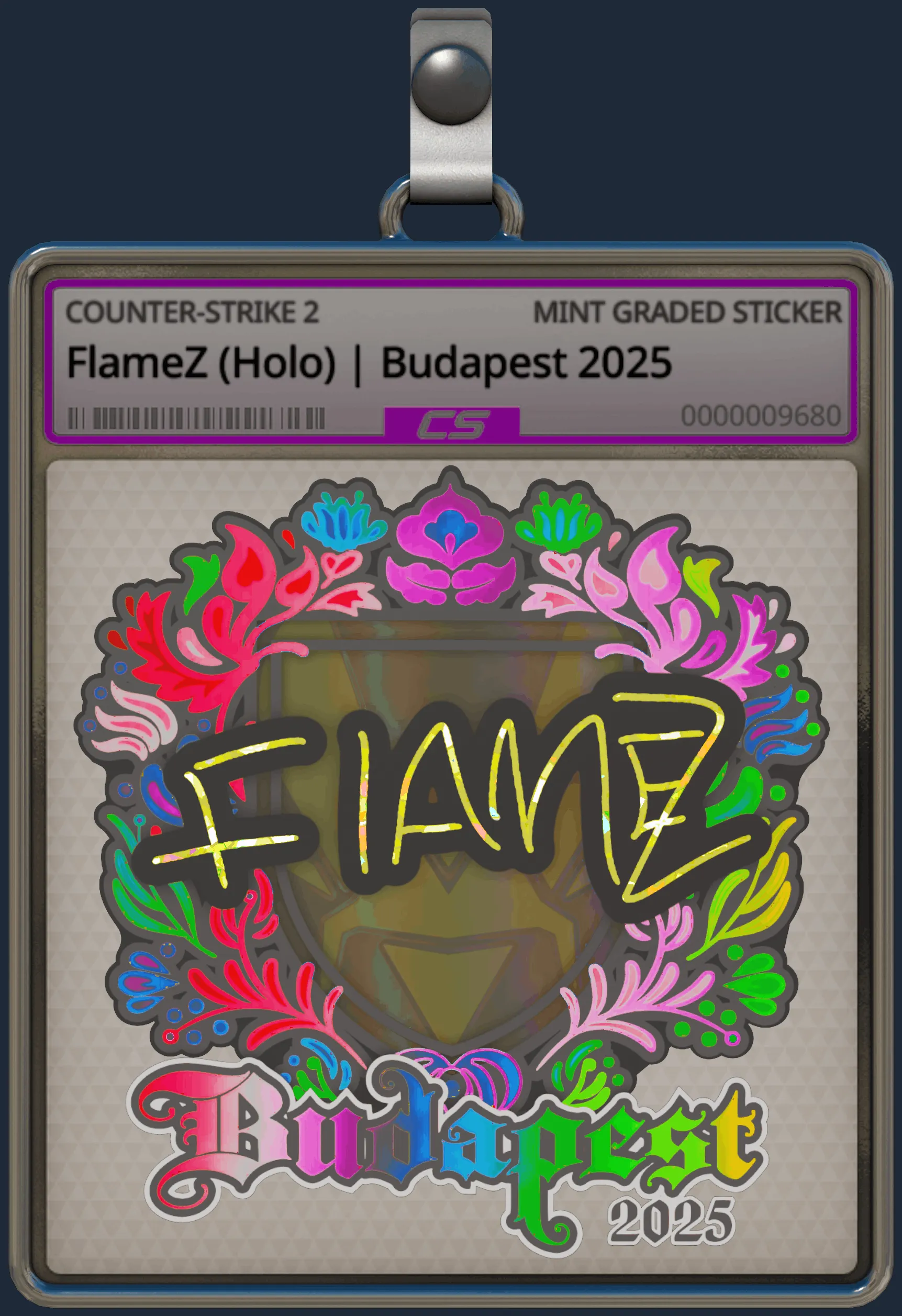 Sticker | FlameZ (Holo) | Budapest 2025