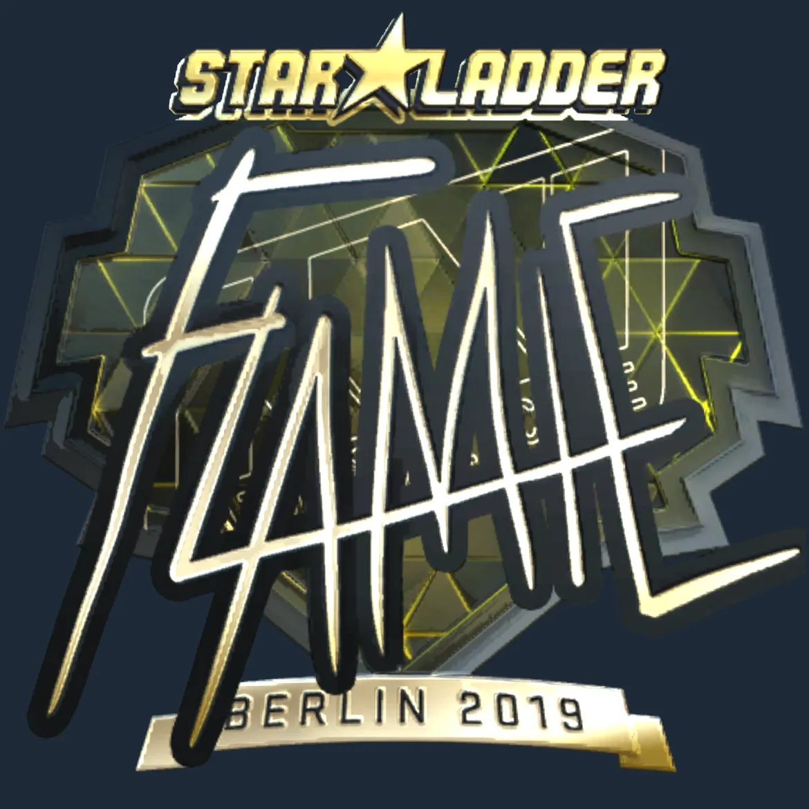 Sticker | flamie (Gold) | Berlin 2019