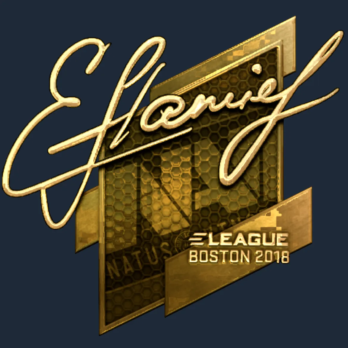 Sticker | flamie (Gold) | Boston 2018