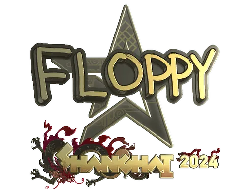 Sticker | floppy (Gold) | Shanghai 2024