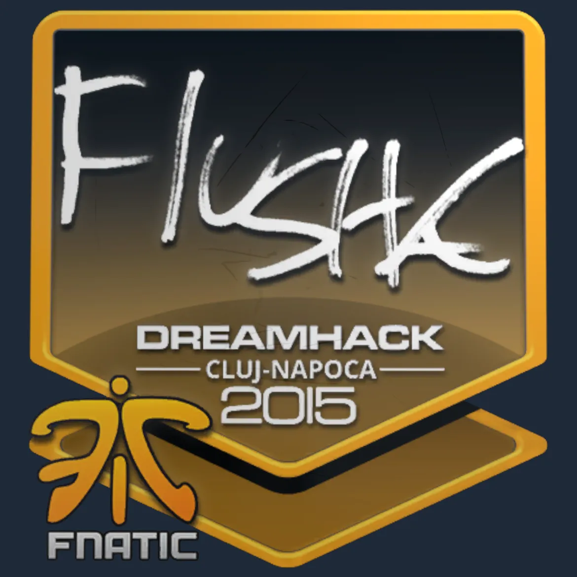 Sticker | flusha | Cluj-Napoca 2015