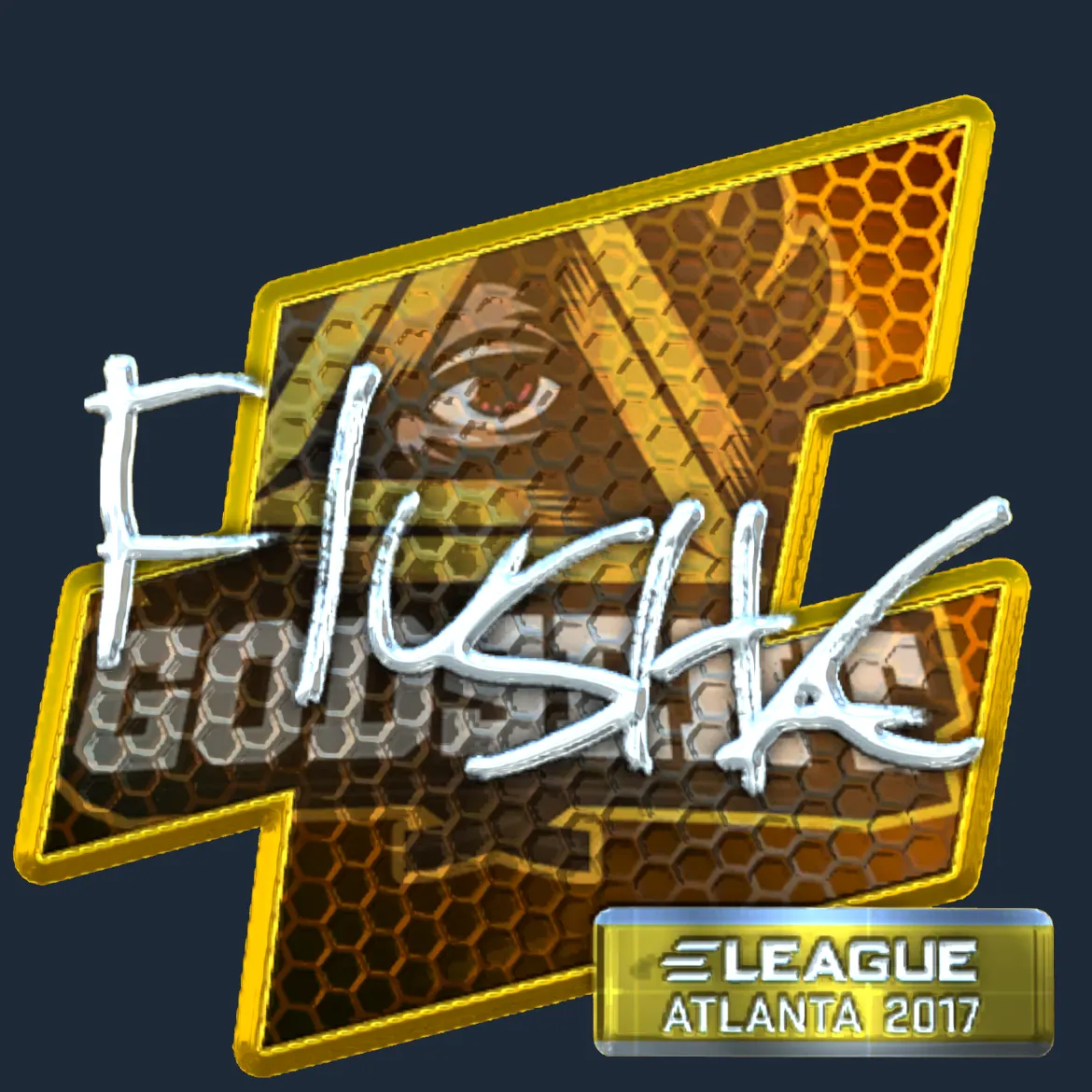 Sticker | flusha (Foil) | Atlanta 2017