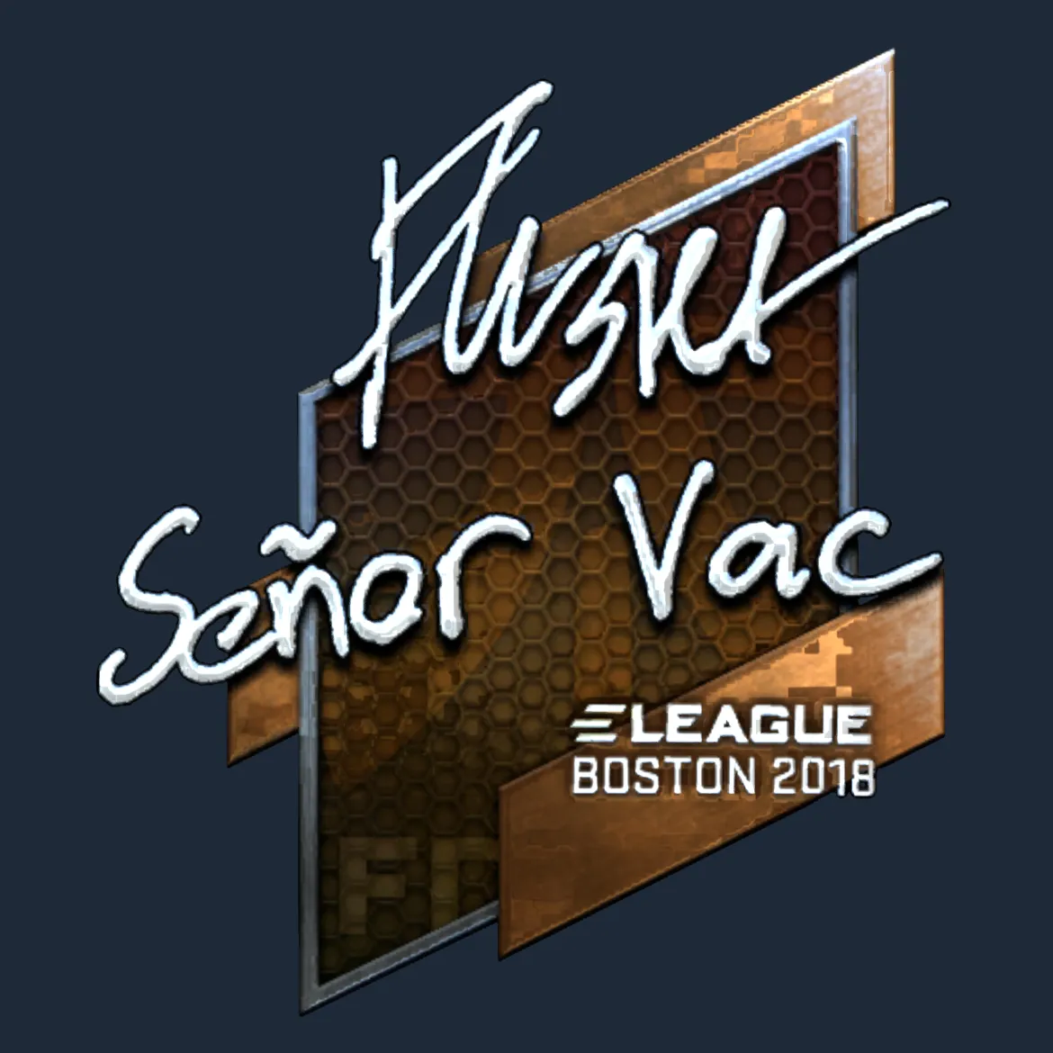 Sticker | flusha (Foil) | Boston 2018