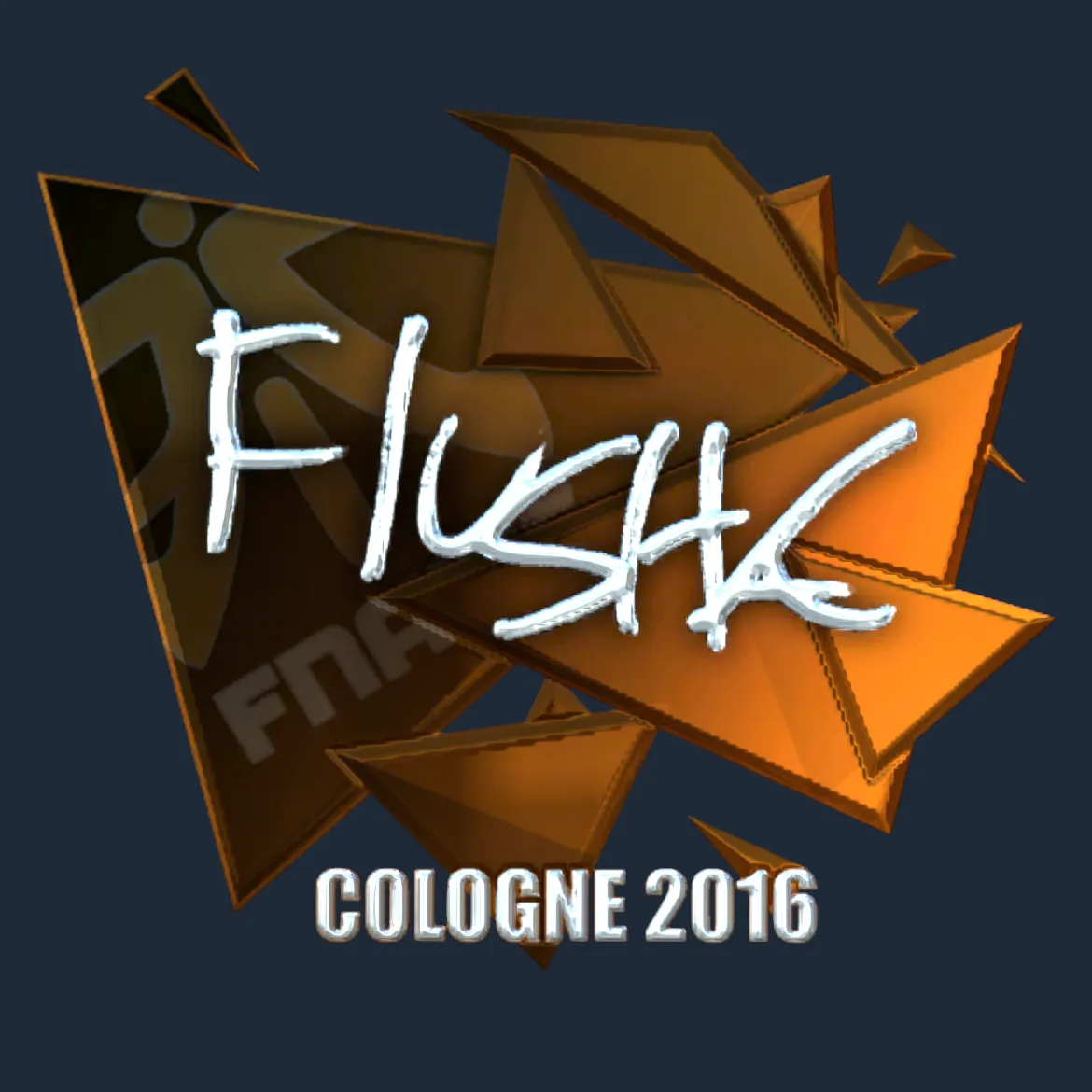 Sticker | flusha (Foil) | Cologne 2016