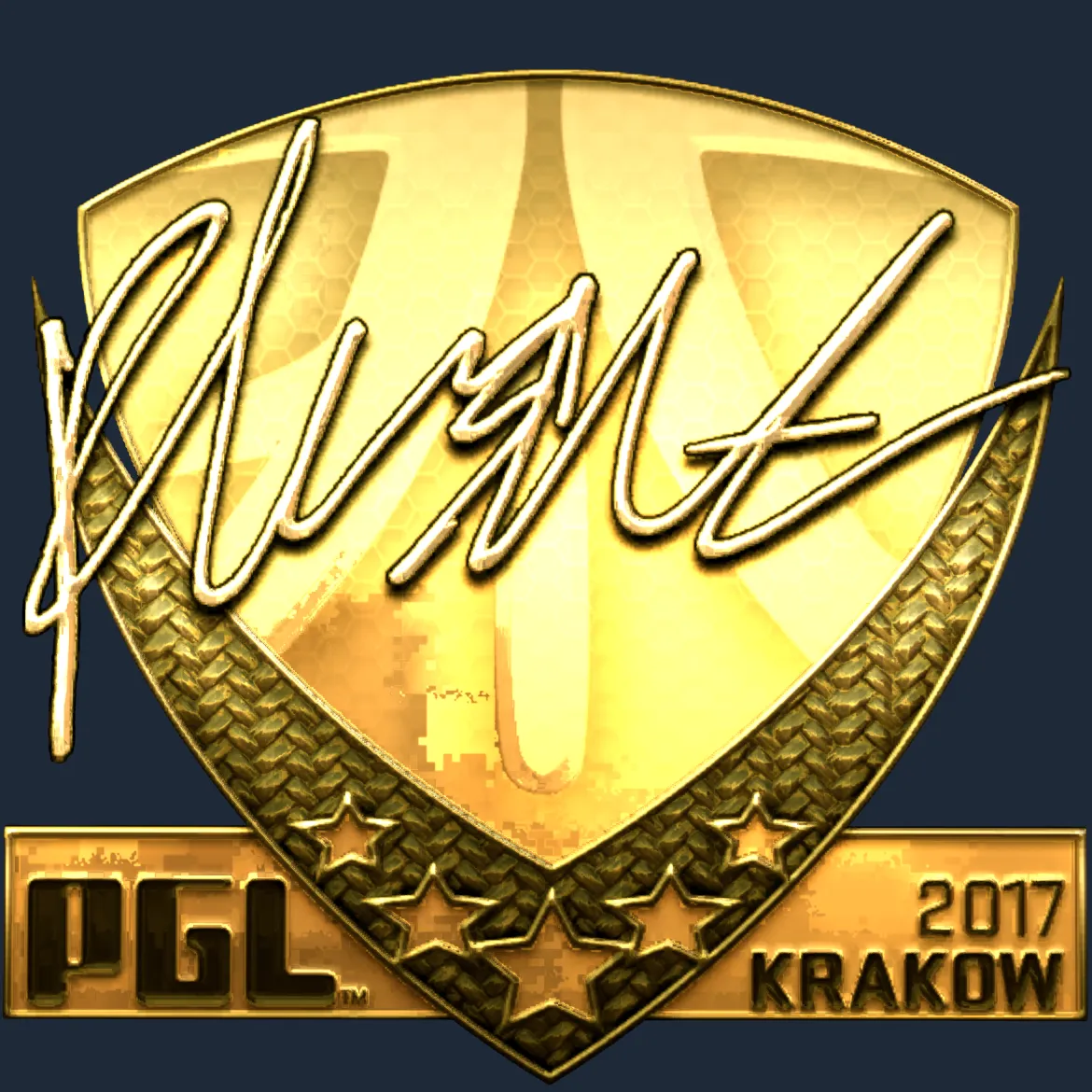 Sticker | flusha (Gold) | Krakow 2017