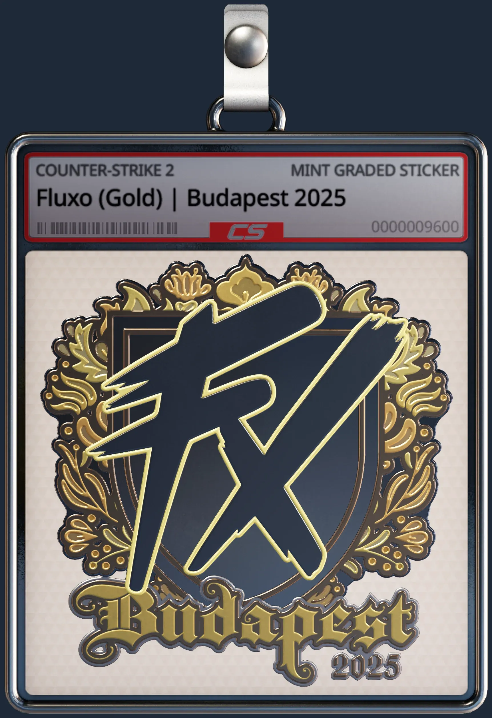Sticker | Fluxo (Gold) | Budapest 2025