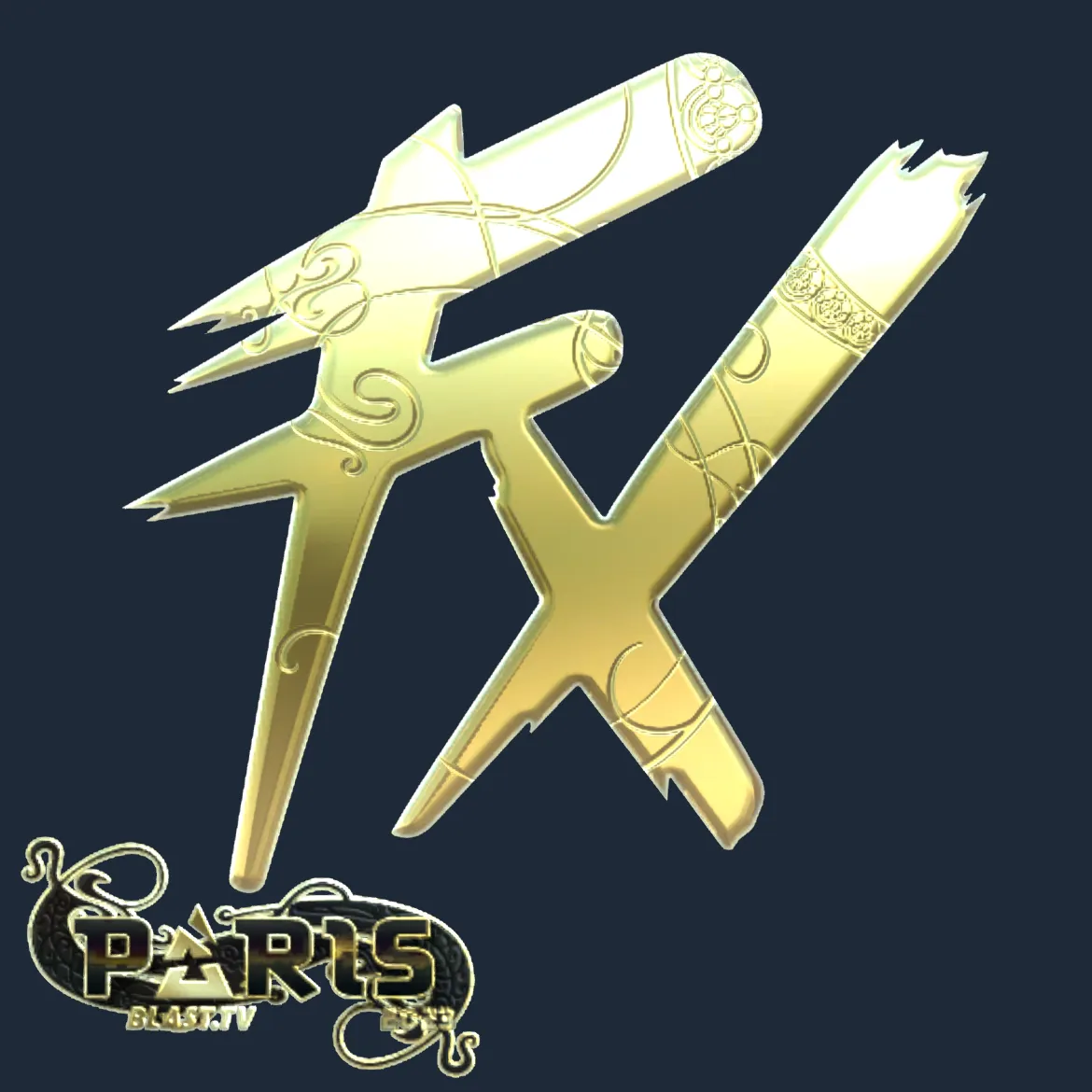 Sticker | Fluxo (Gold) | Paris 2023