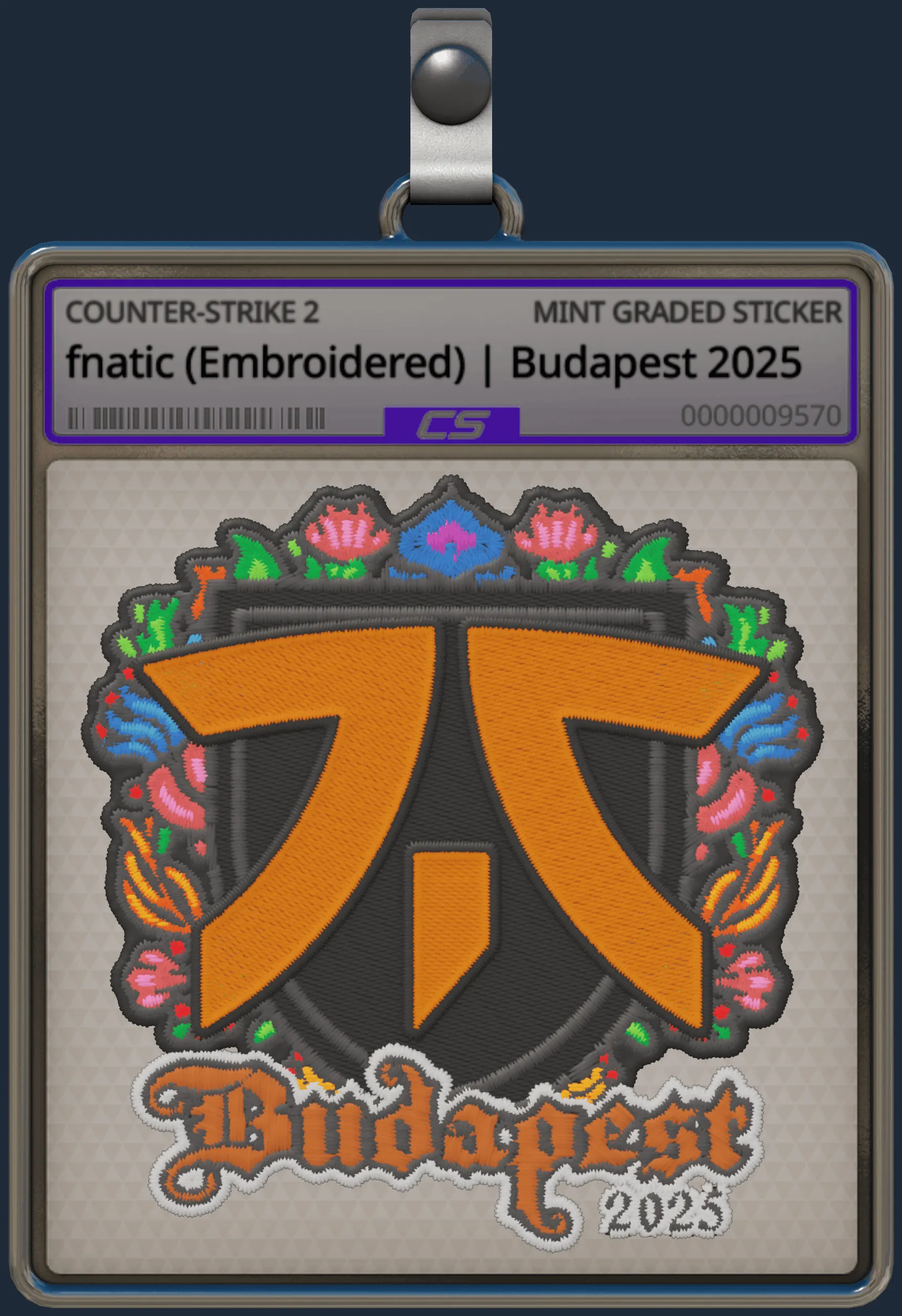 Sticker | fnatic (Embroidered) | Budapest 2025