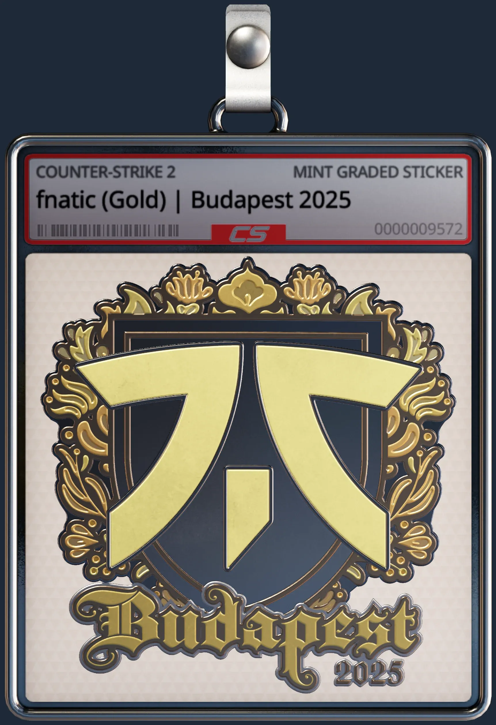 Sticker | fnatic (Gold) | Budapest 2025