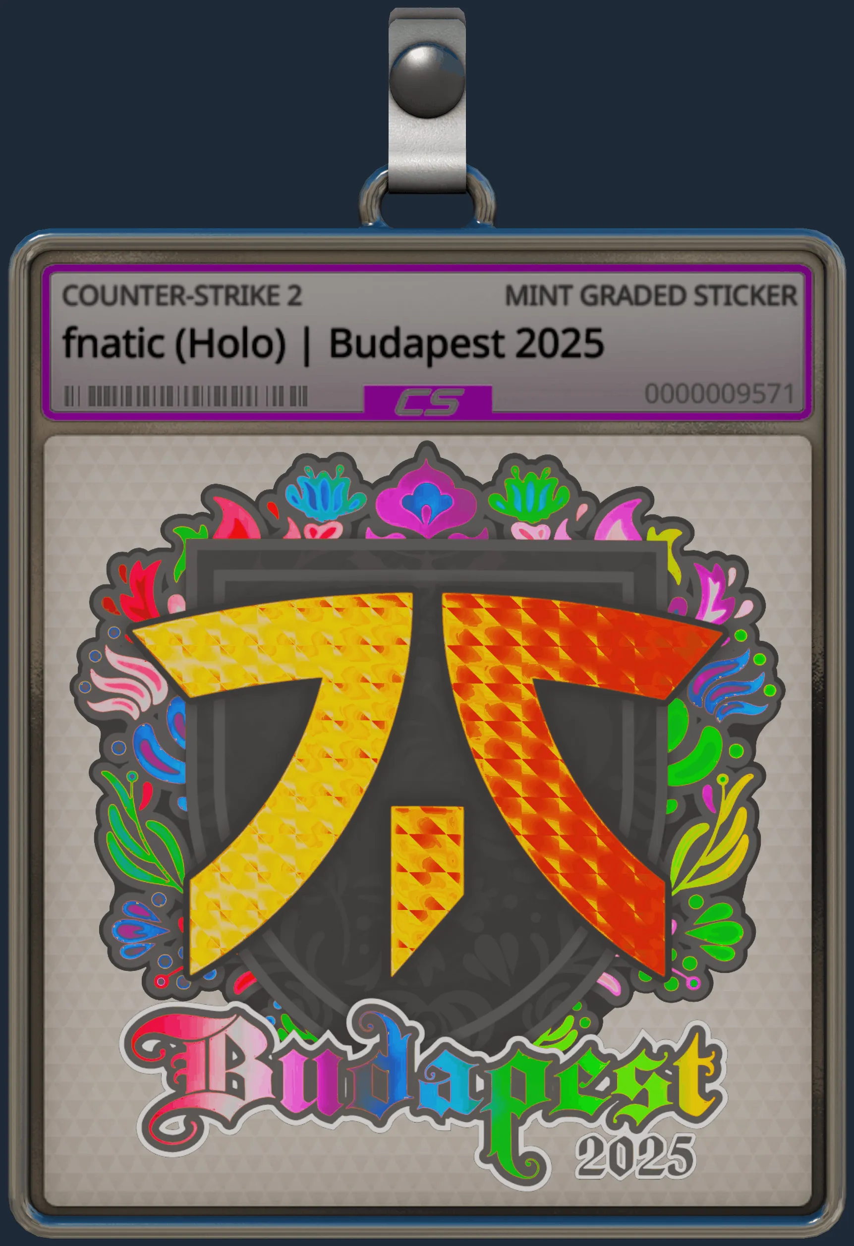 Sticker | fnatic (Holo) | Budapest 2025