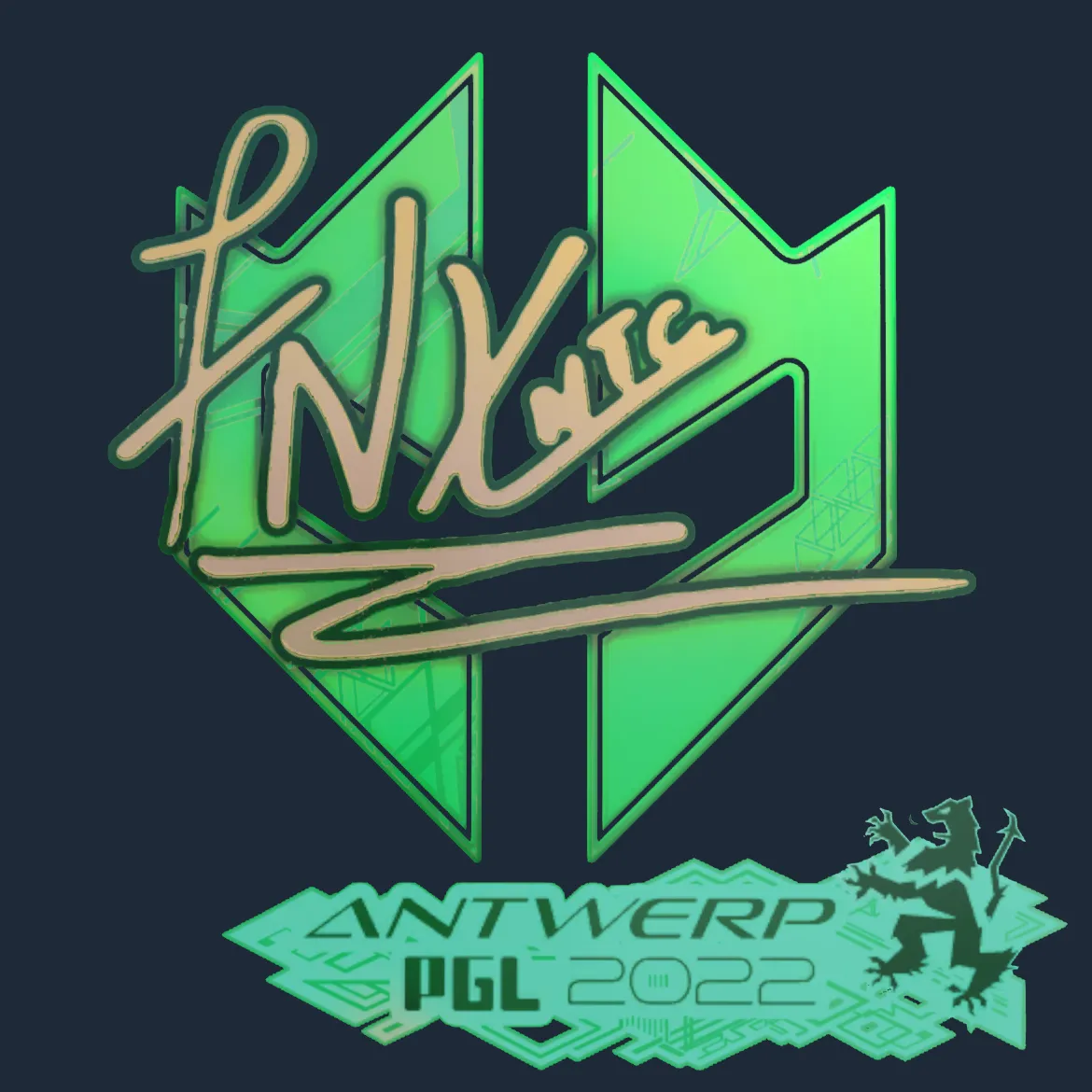 Sticker | fnx (Holo) | Antwerp 2022