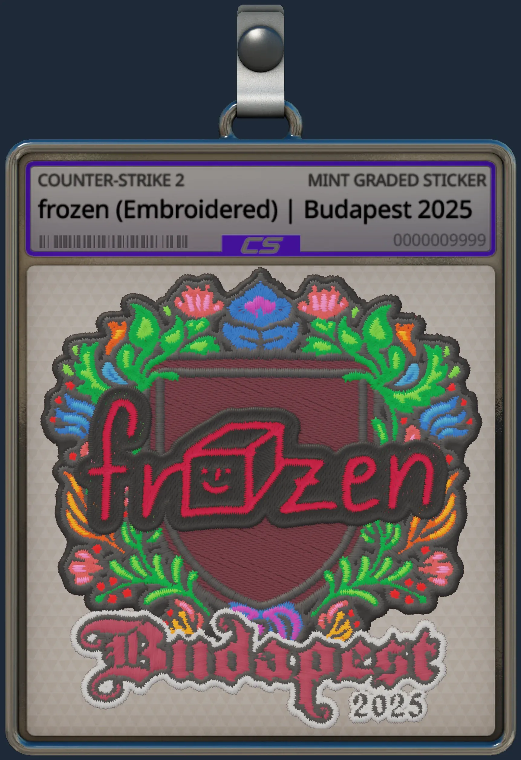 Sticker | frozen (Embroidered) | Budapest 2025