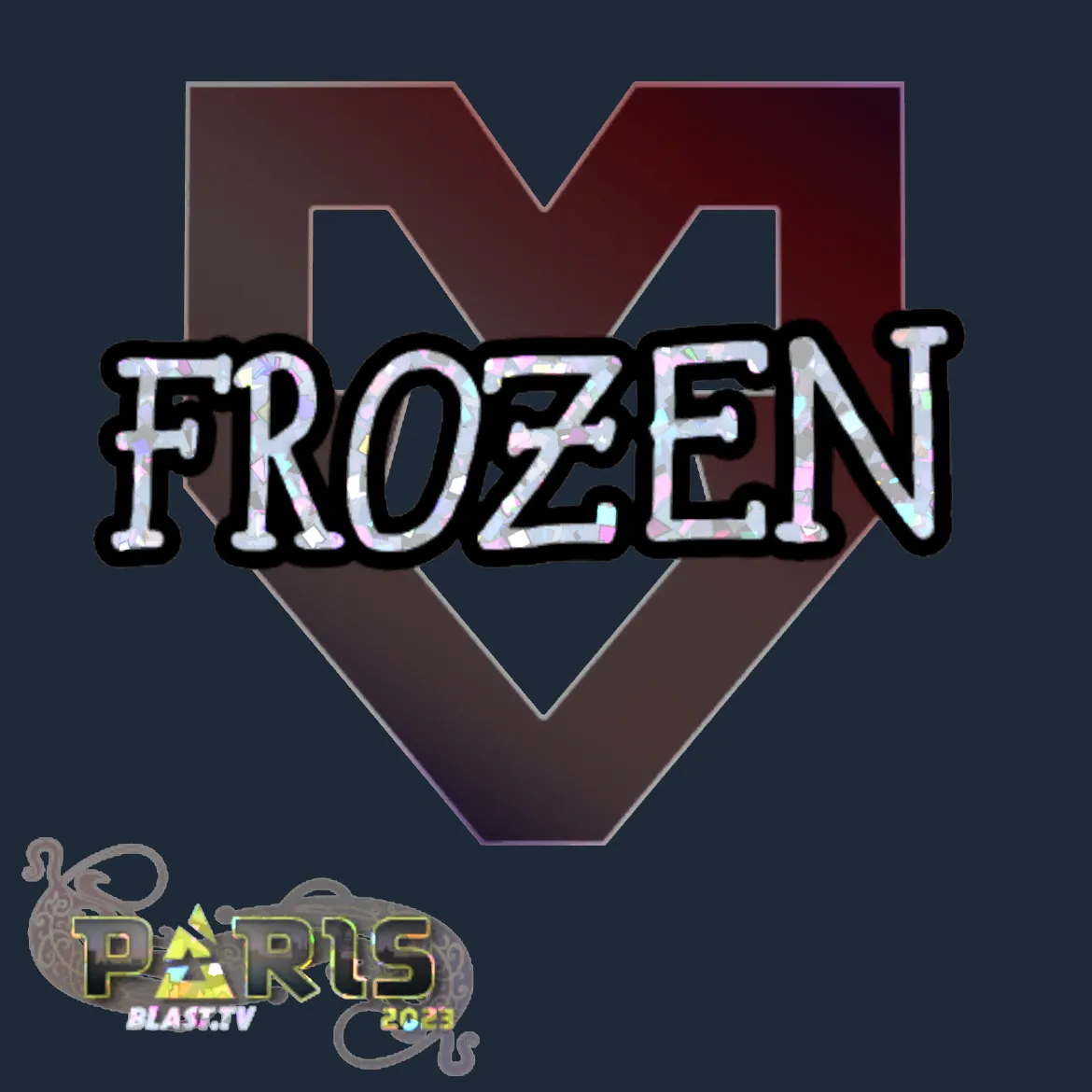 Sticker | frozen (Glitter) | Paris 2023