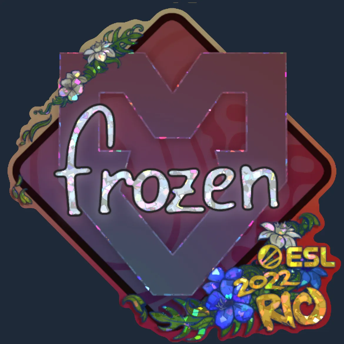 Sticker | frozen (Glitter) | Rio 2022