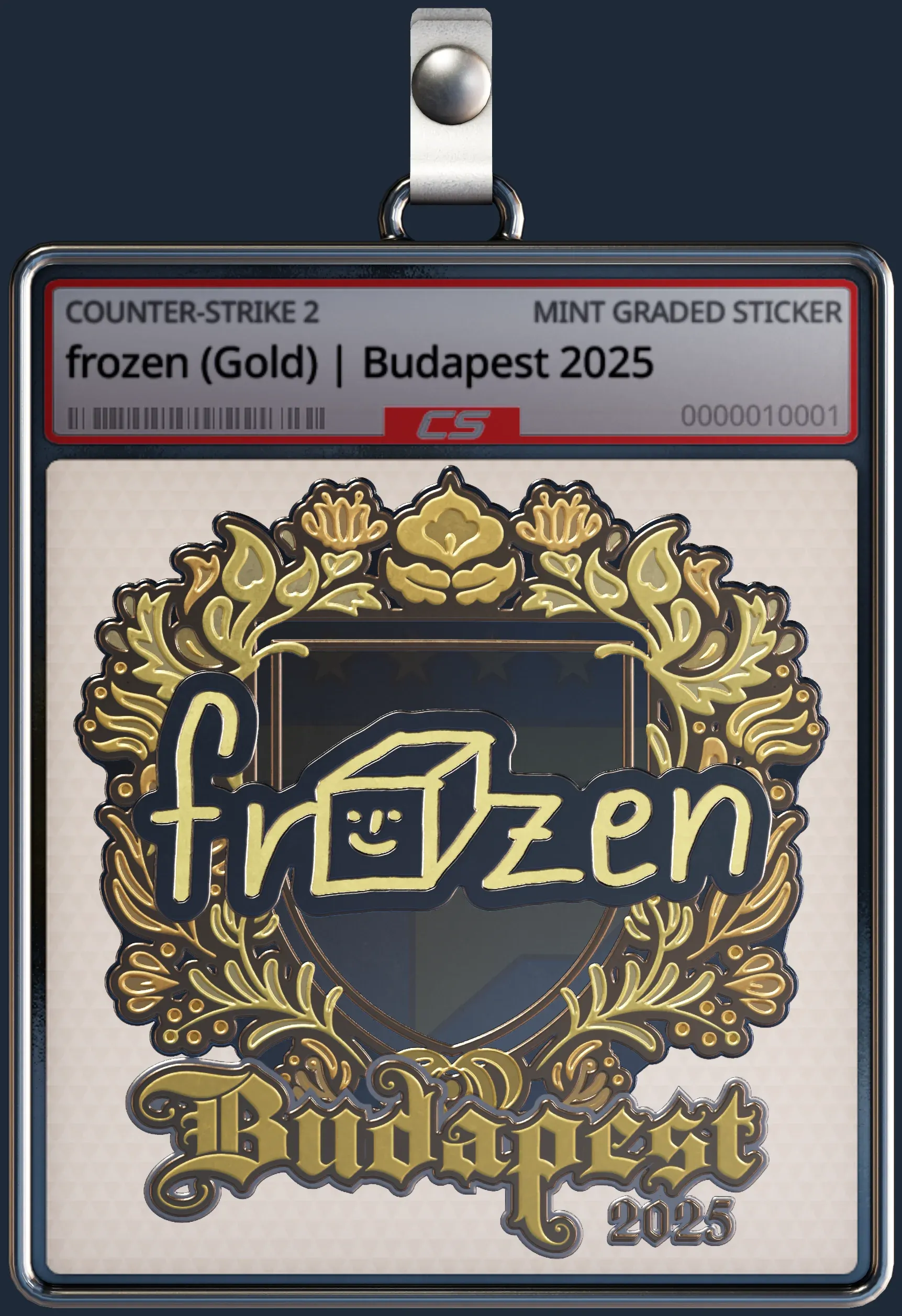 Sticker | frozen (Gold) | Budapest 2025
