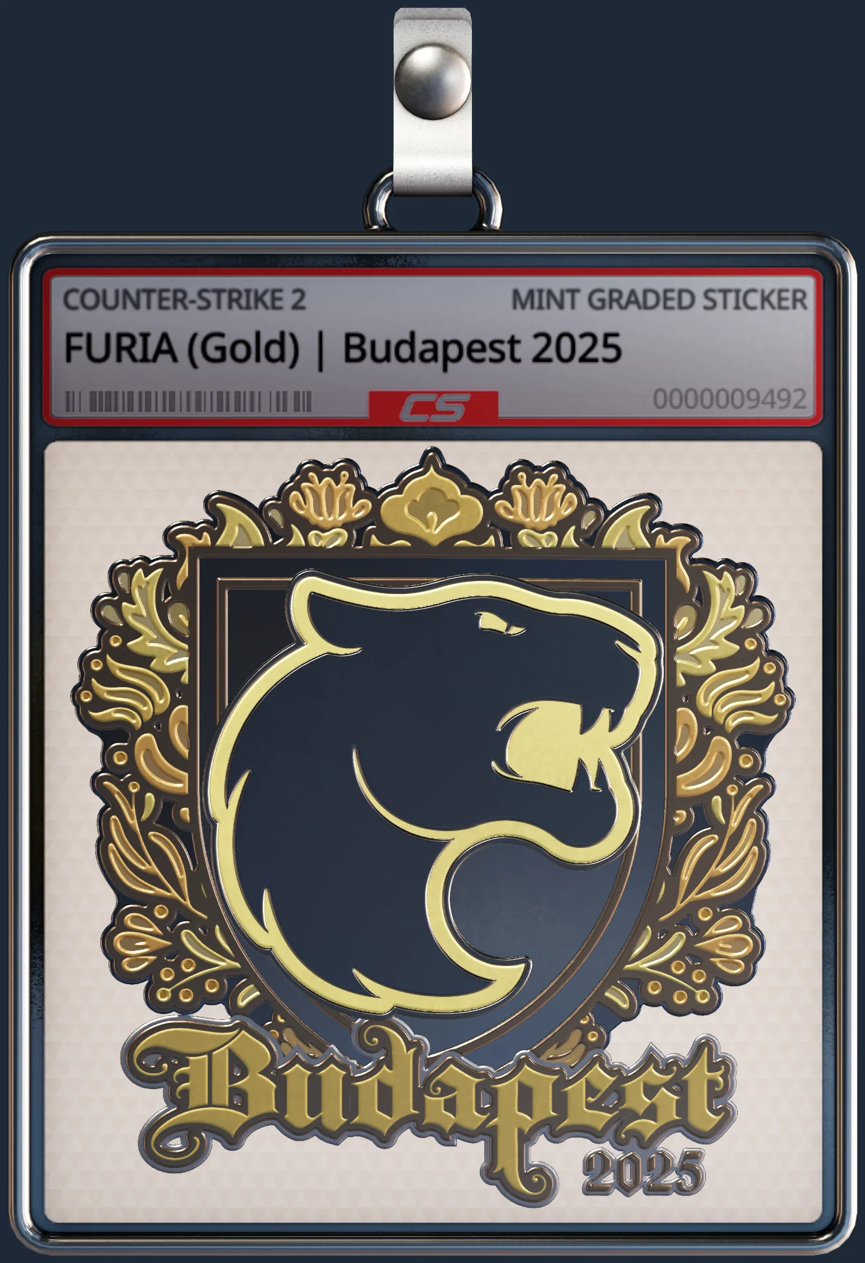Sticker | FURIA (Gold) | Budapest 2025