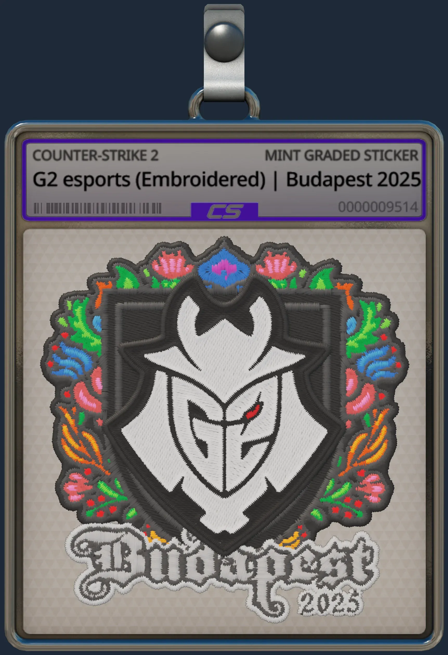 Sticker | G2 esports (Embroidered) | Budapest 2025