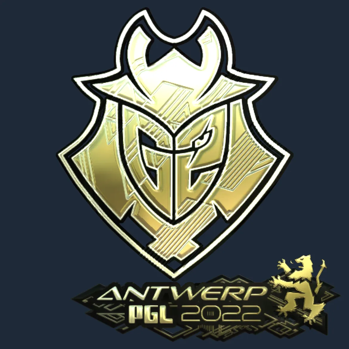 Sticker | G2 Esports (Gold) | Antwerp 2022