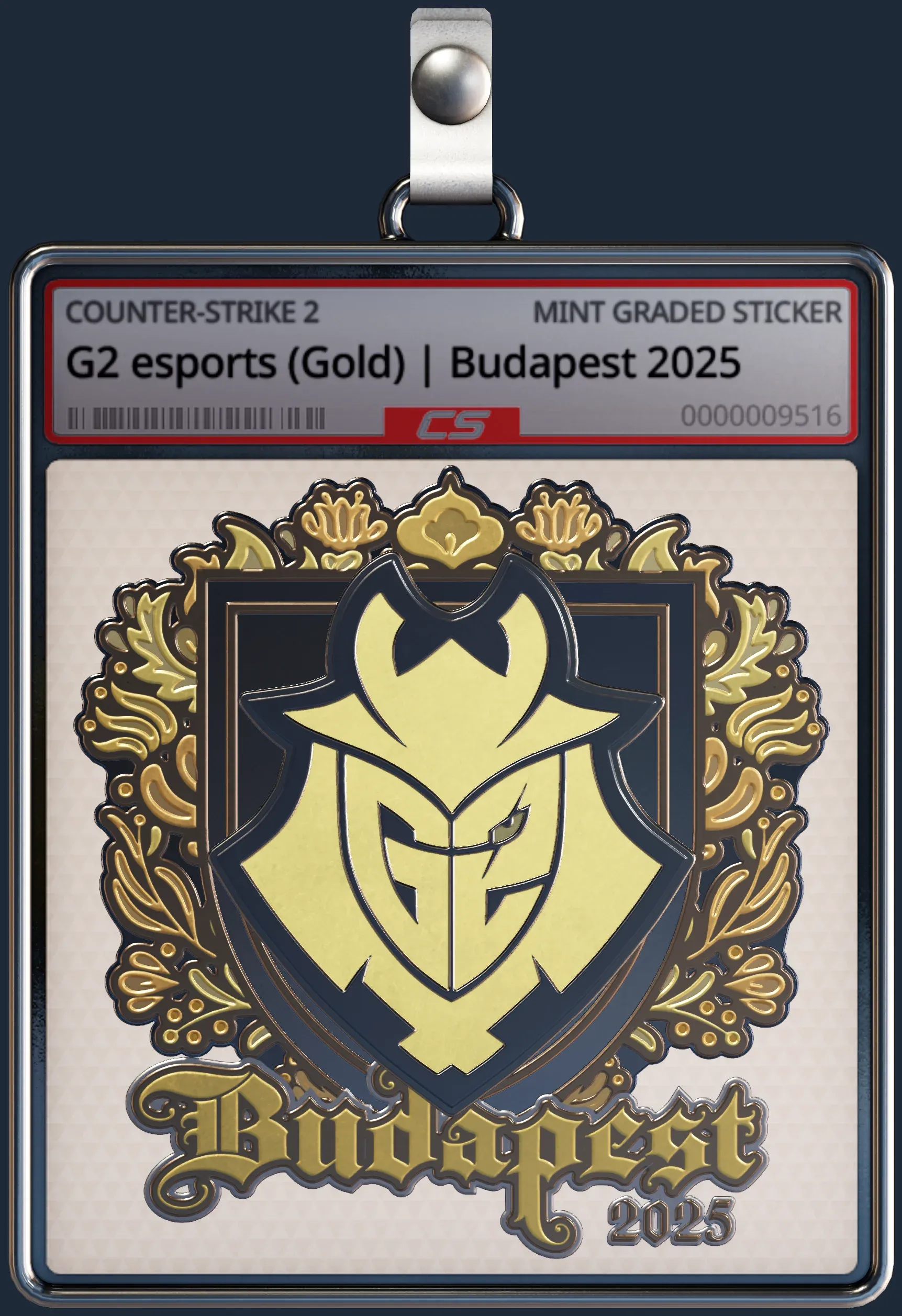 Sticker | G2 esports (Gold) | Budapest 2025