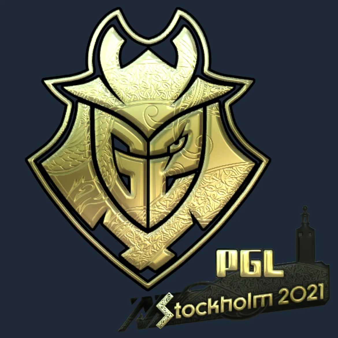 Sticker | G2 Esports (Gold) | Stockholm 2021