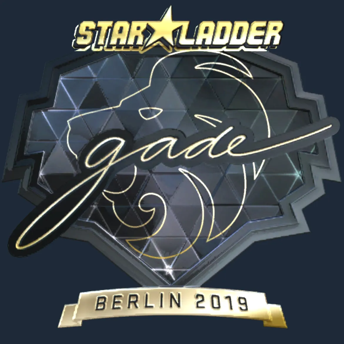 Sticker | gade (Gold) | Berlin 2019