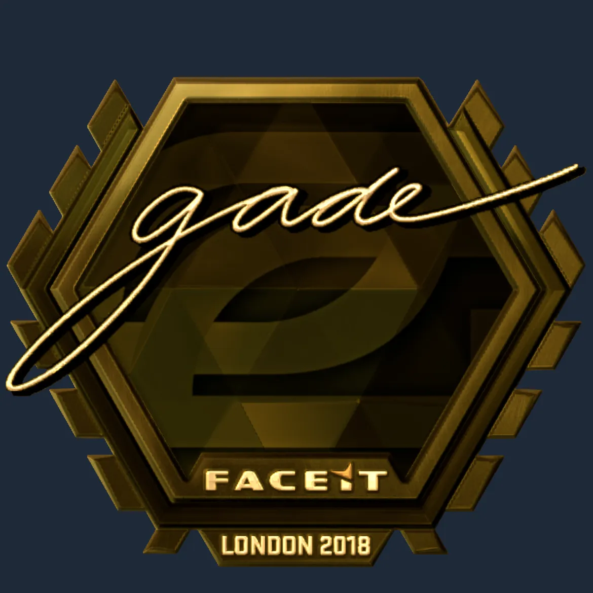 Sticker | gade (Gold) | London 2018
