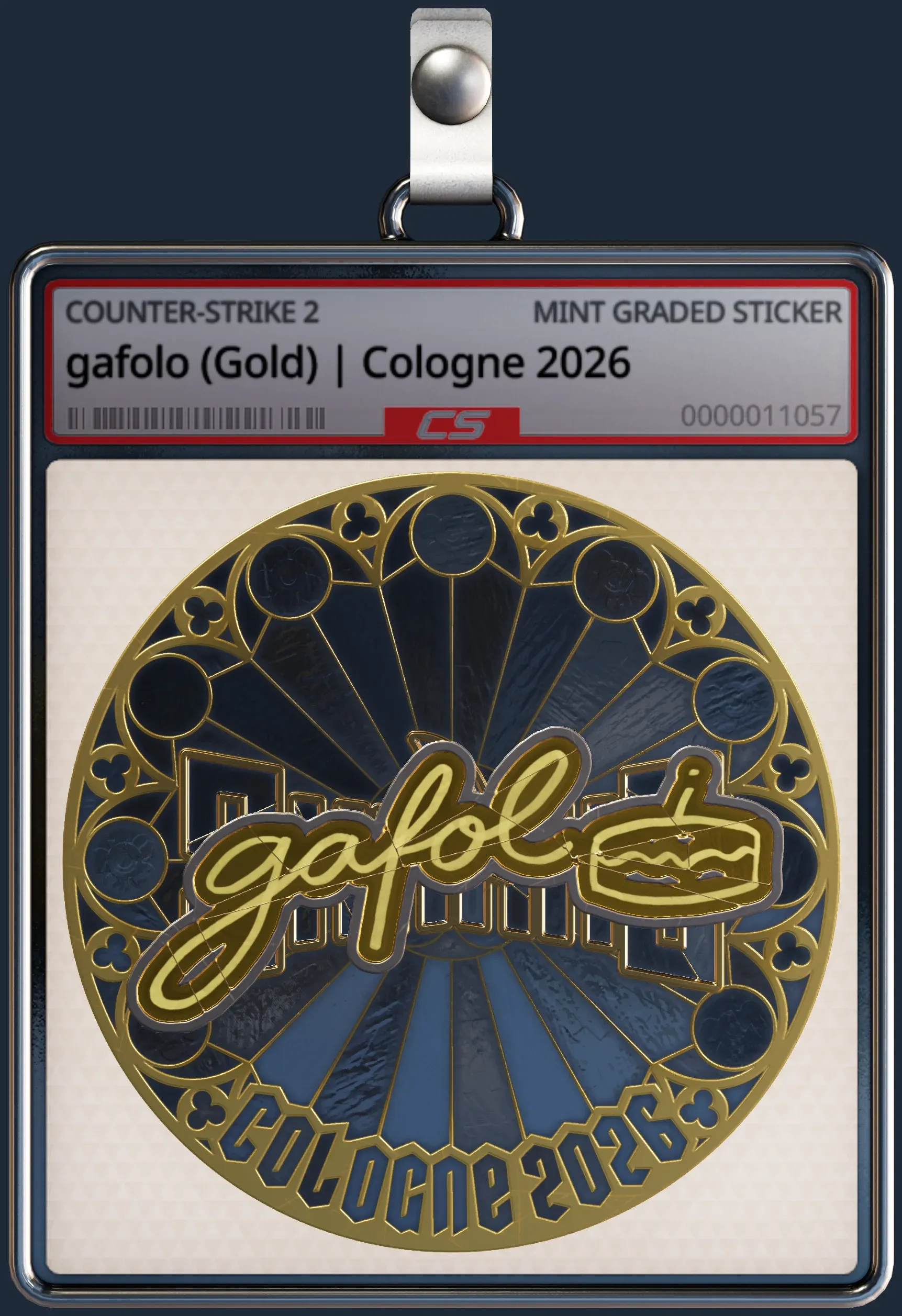 Sticker | gafolo (Gold) | Cologne 2026