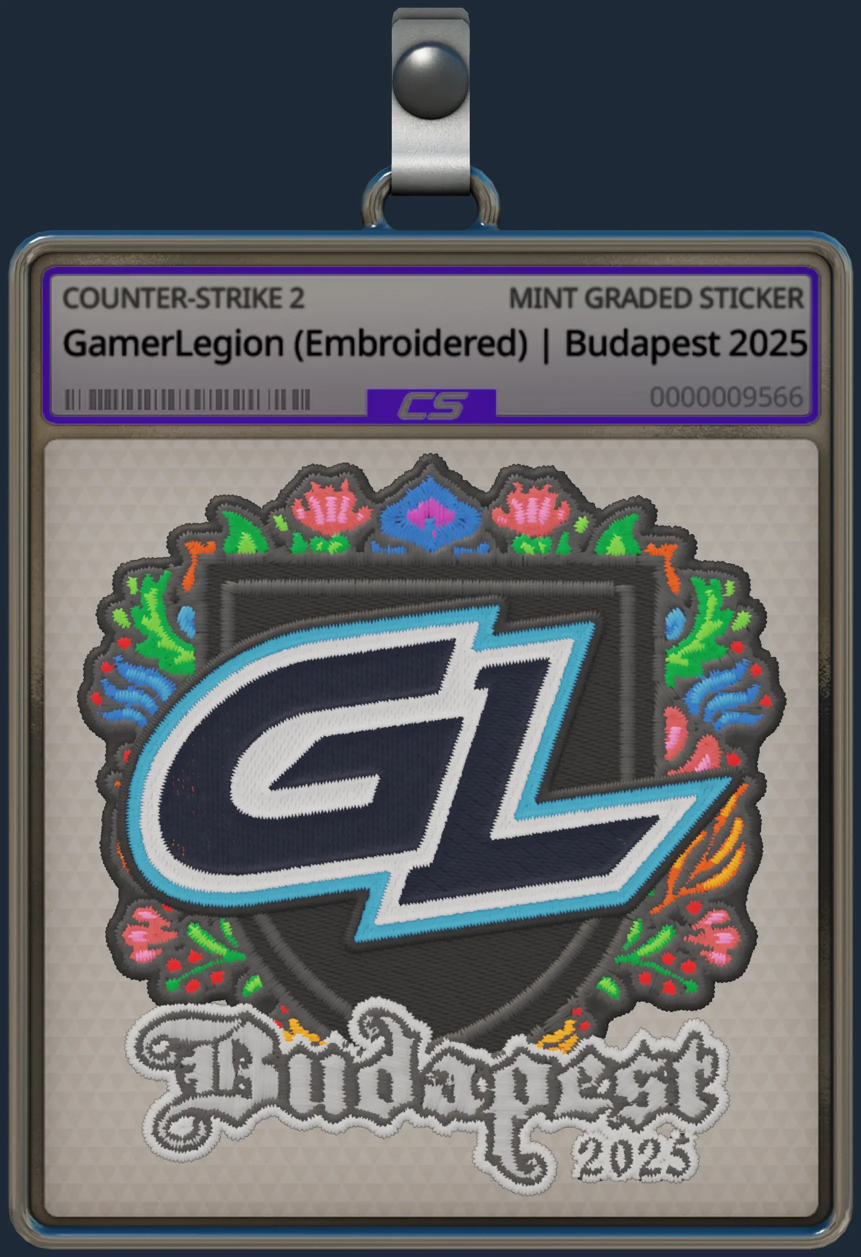 Sticker | GamerLegion (Embroidered) | Budapest 2025