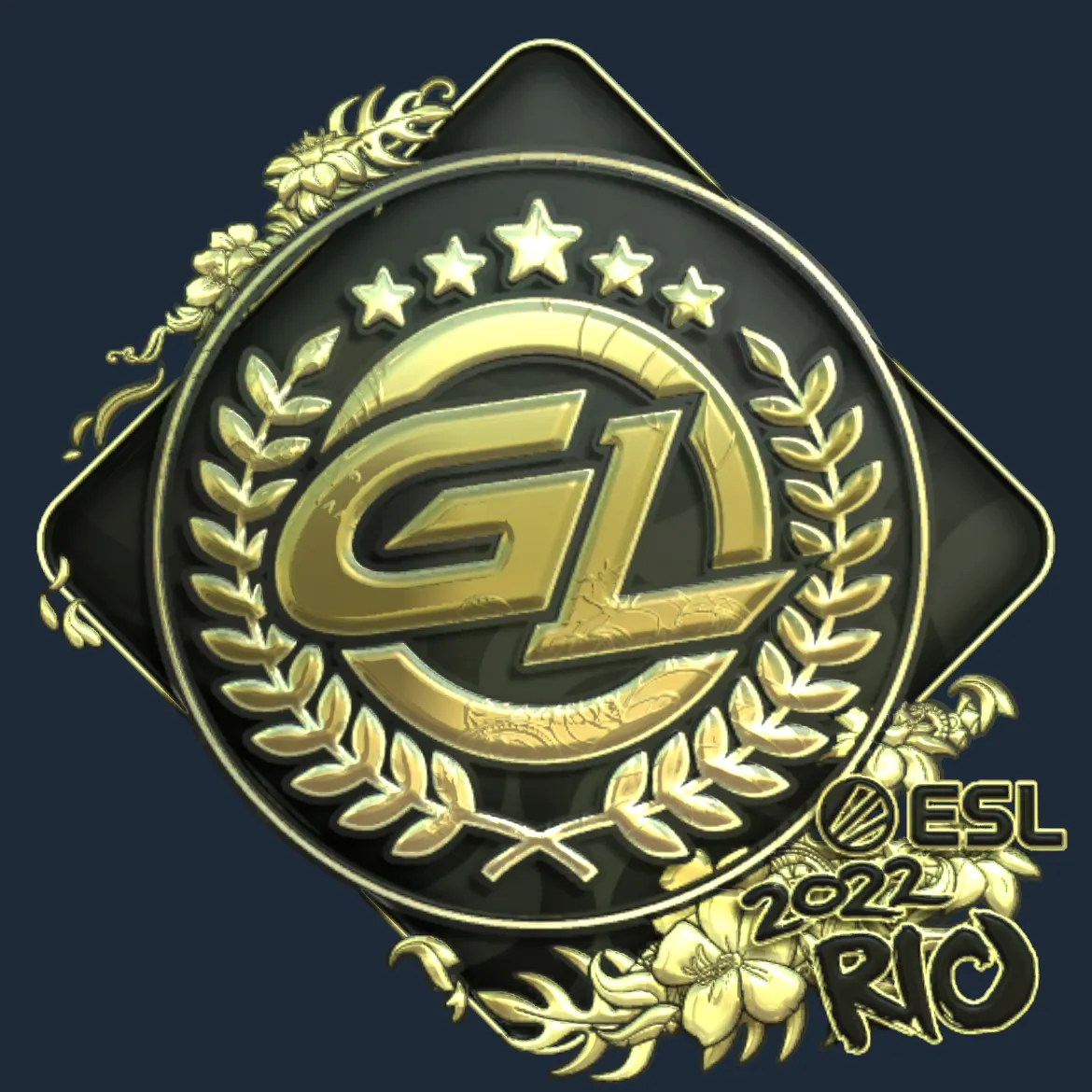 Sticker | GamerLegion (Gold) | Rio 2022