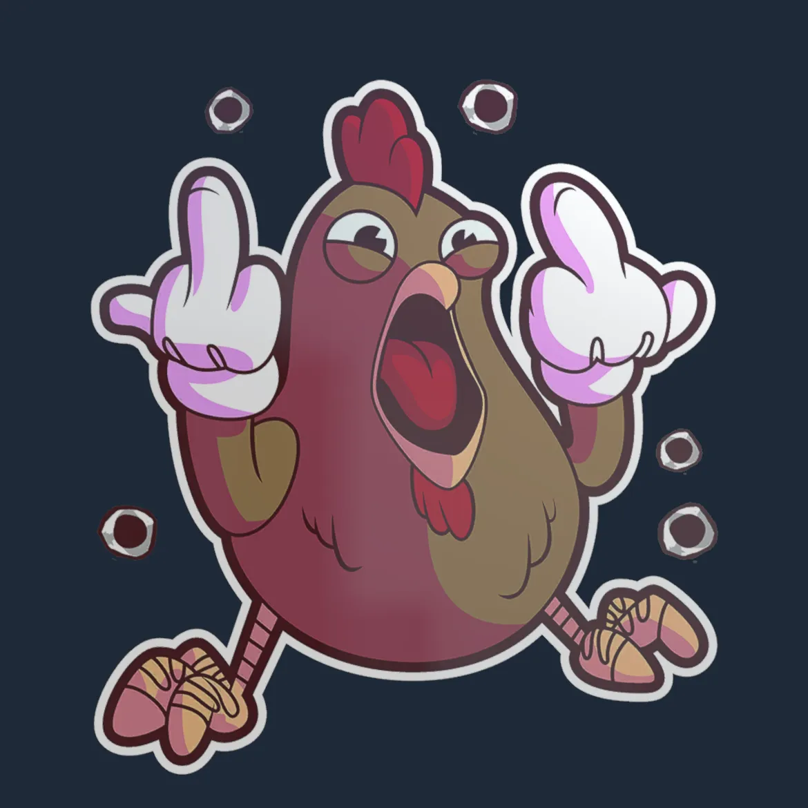 Sticker | Get Clucked