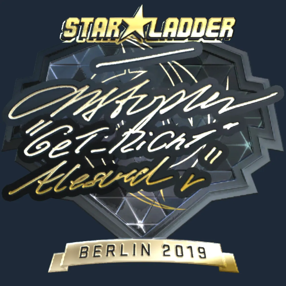 Sticker | GeT_RiGhT (Gold) | Berlin 2019