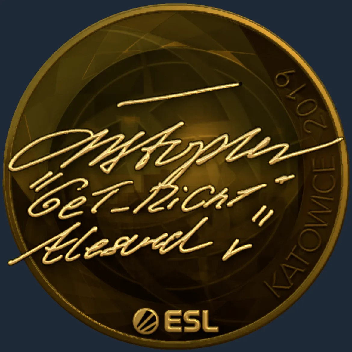 Sticker | GeT_RiGhT (Gold) | Katowice 2019