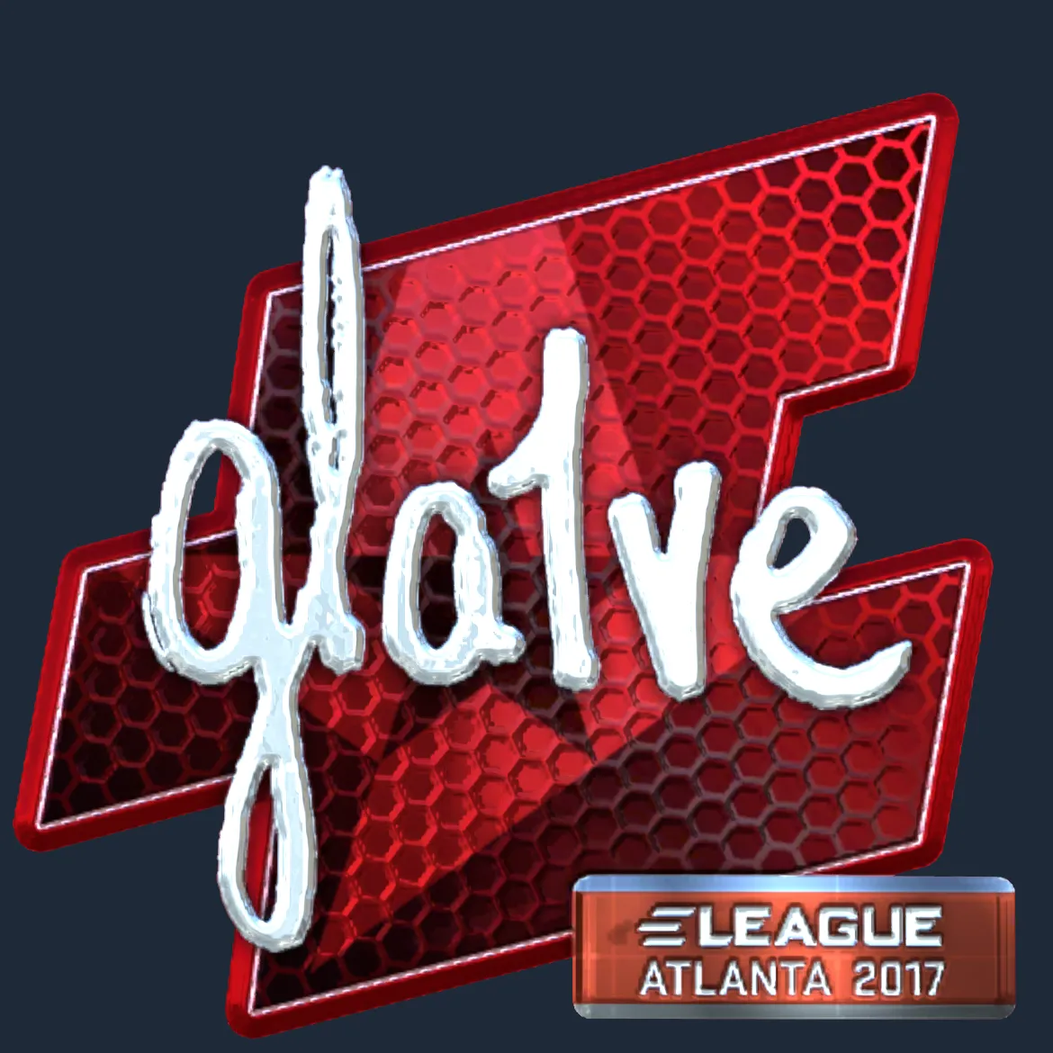 Sticker | gla1ve (Foil) | Atlanta 2017