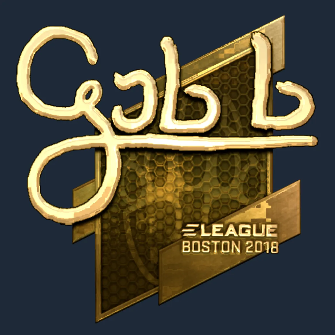 Sticker | gob b (Gold) | Boston 2018