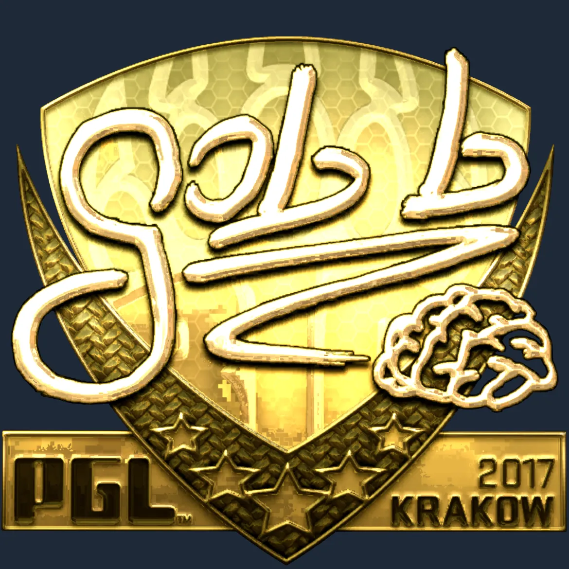 Sticker | gob b (Gold) | Krakow 2017