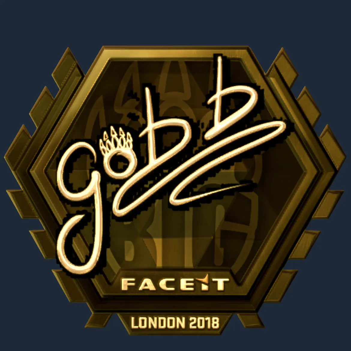 Sticker | gob b (Gold) | London 2018
