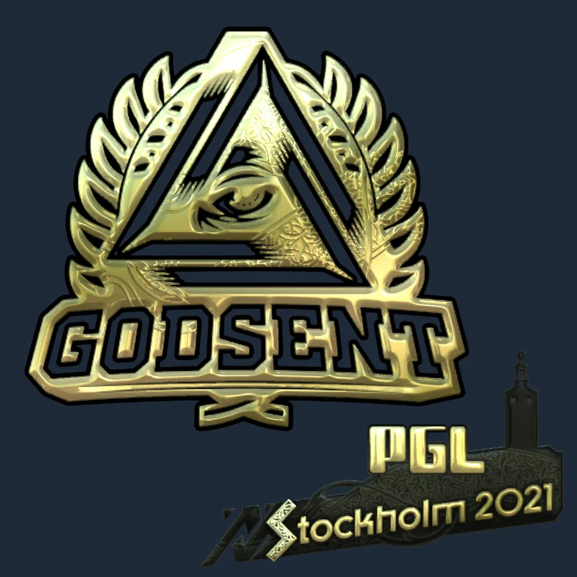 Sticker | GODSENT (Gold) | Stockholm 2021