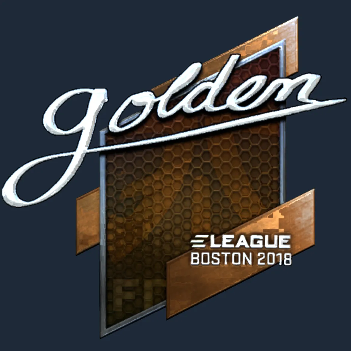 Sticker | Golden (Foil) | Boston 2018