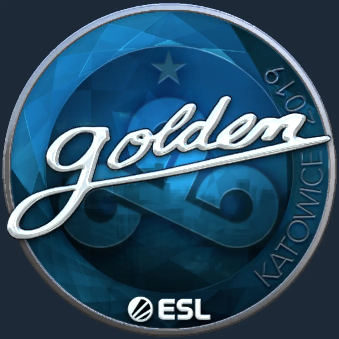 Sticker | Golden (Foil) | Katowice 2019