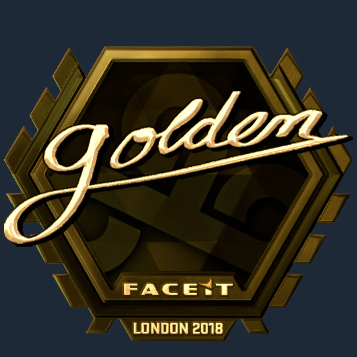 Sticker | Golden (Gold) | London 2018