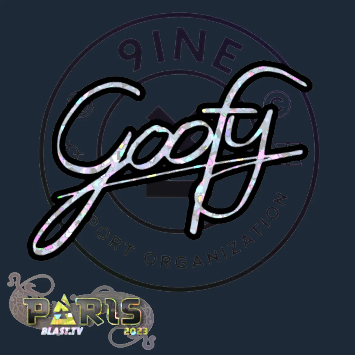 Sticker | Goofy (Glitter) | Paris 2023