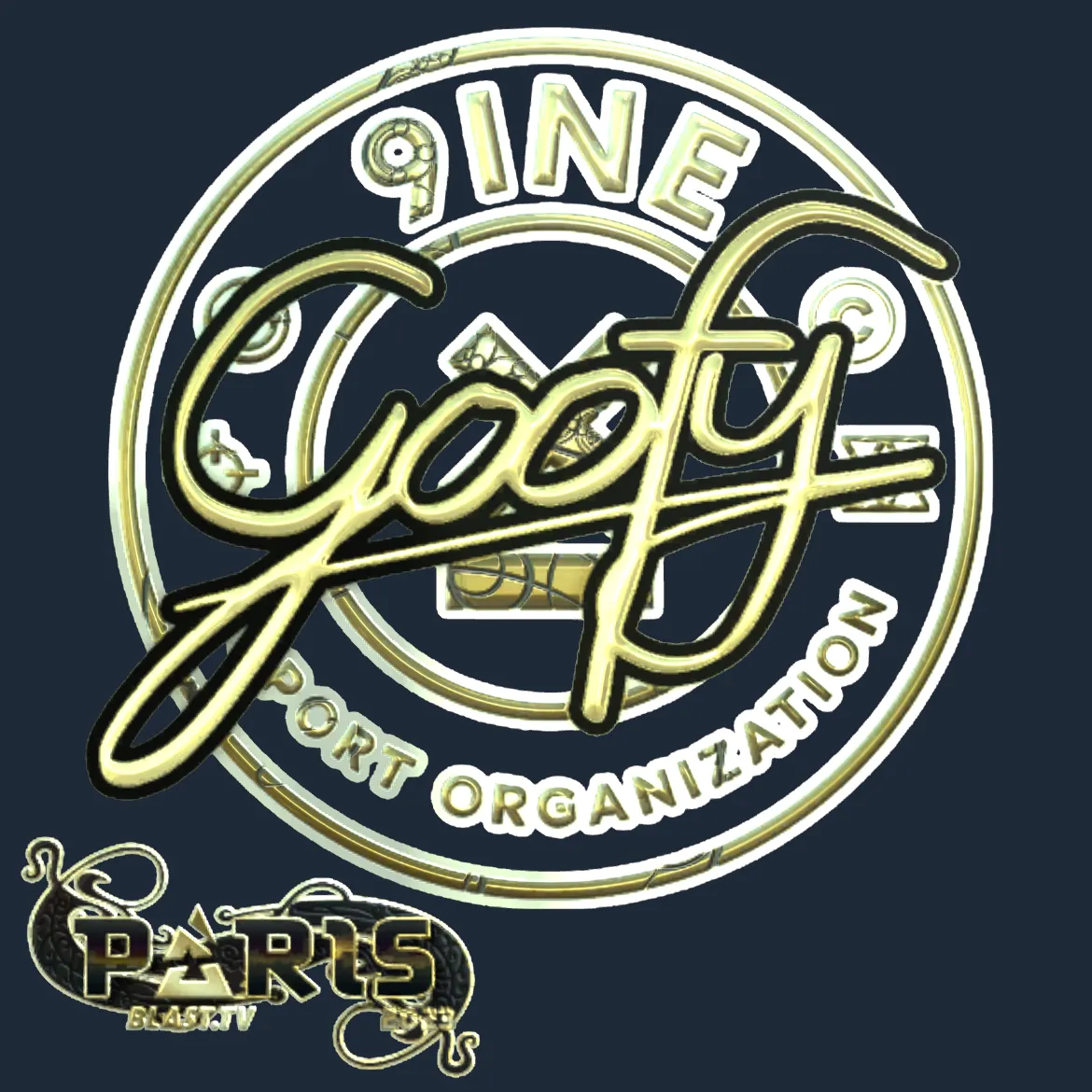 Sticker | Goofy (Gold) | Paris 2023