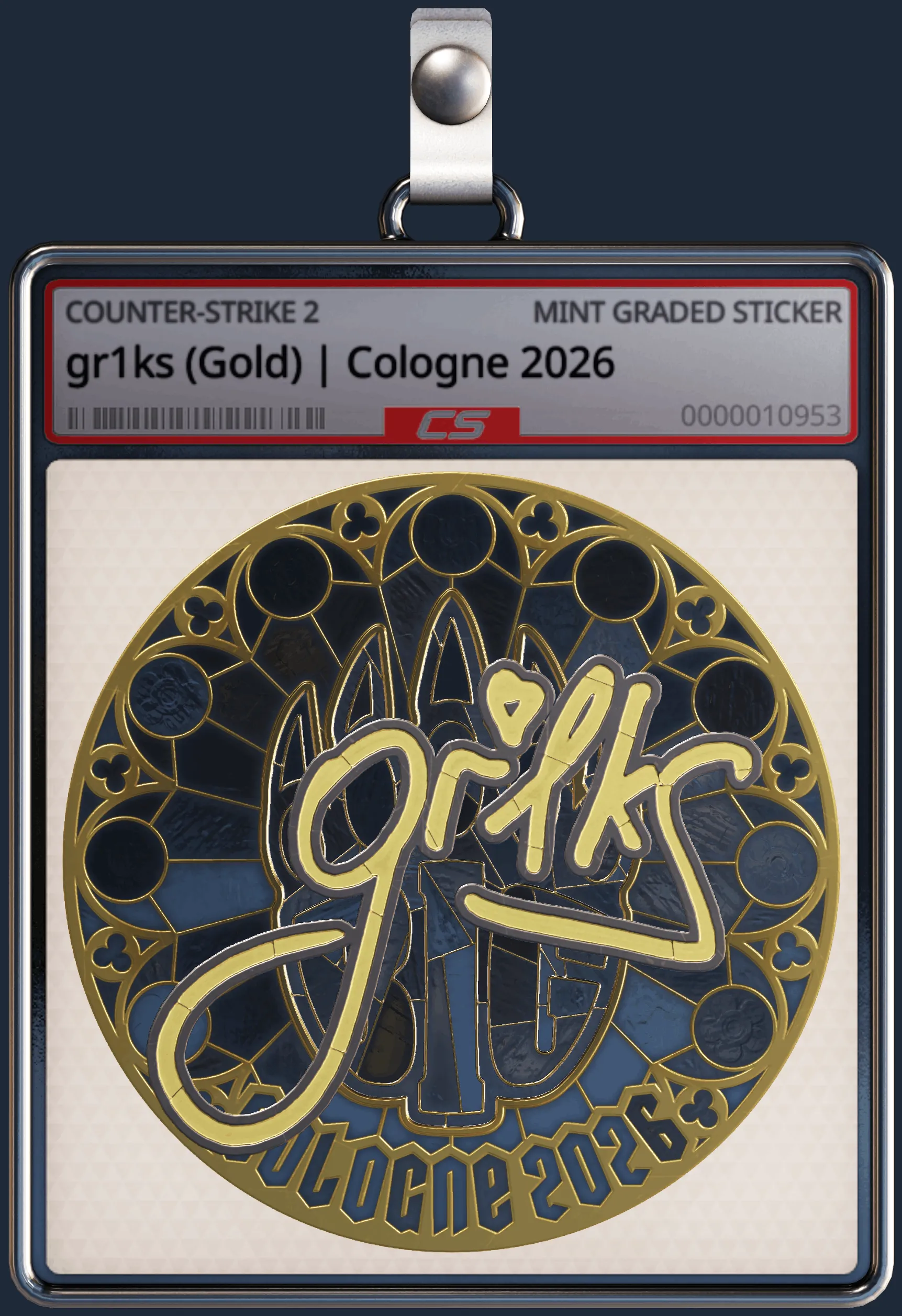 Sticker | gr1ks (Gold) | Cologne 2026