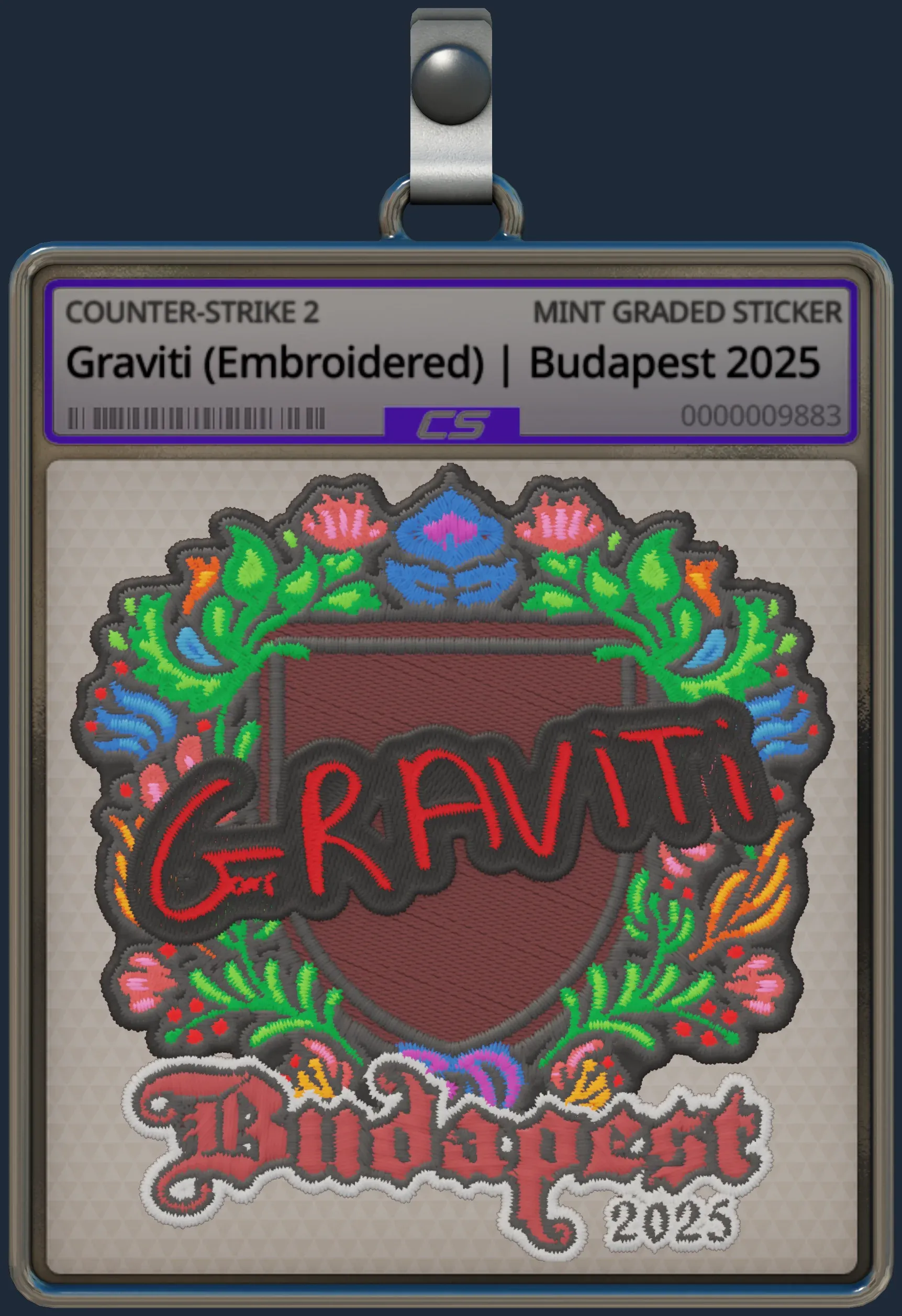 Sticker | Graviti (Embroidered) | Budapest 2025