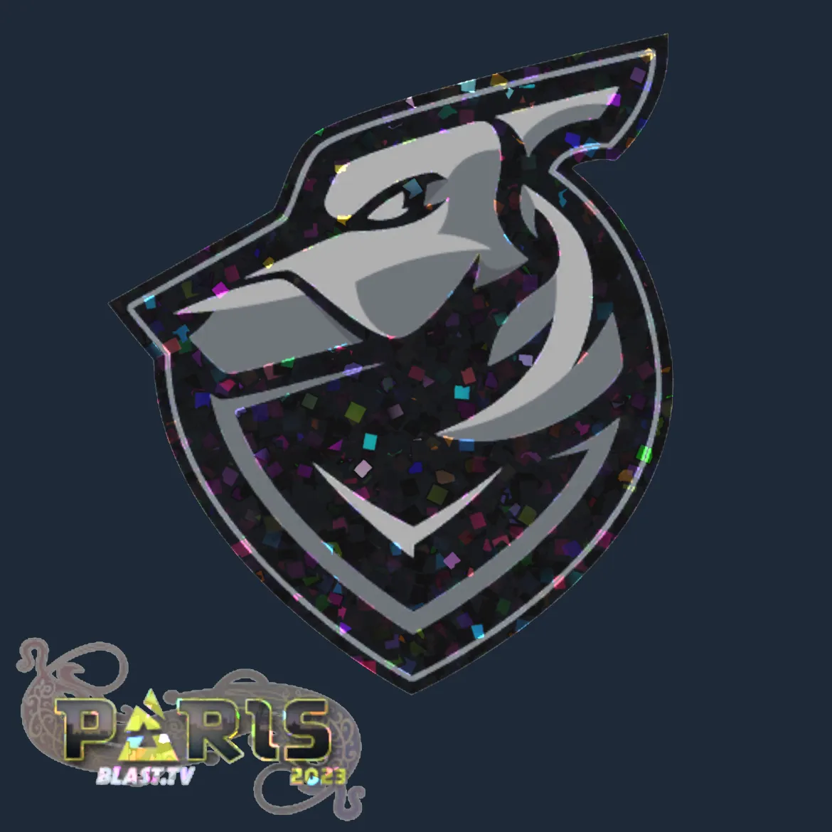 Sticker | Grayhound Gaming (Glitter) | Paris 2023