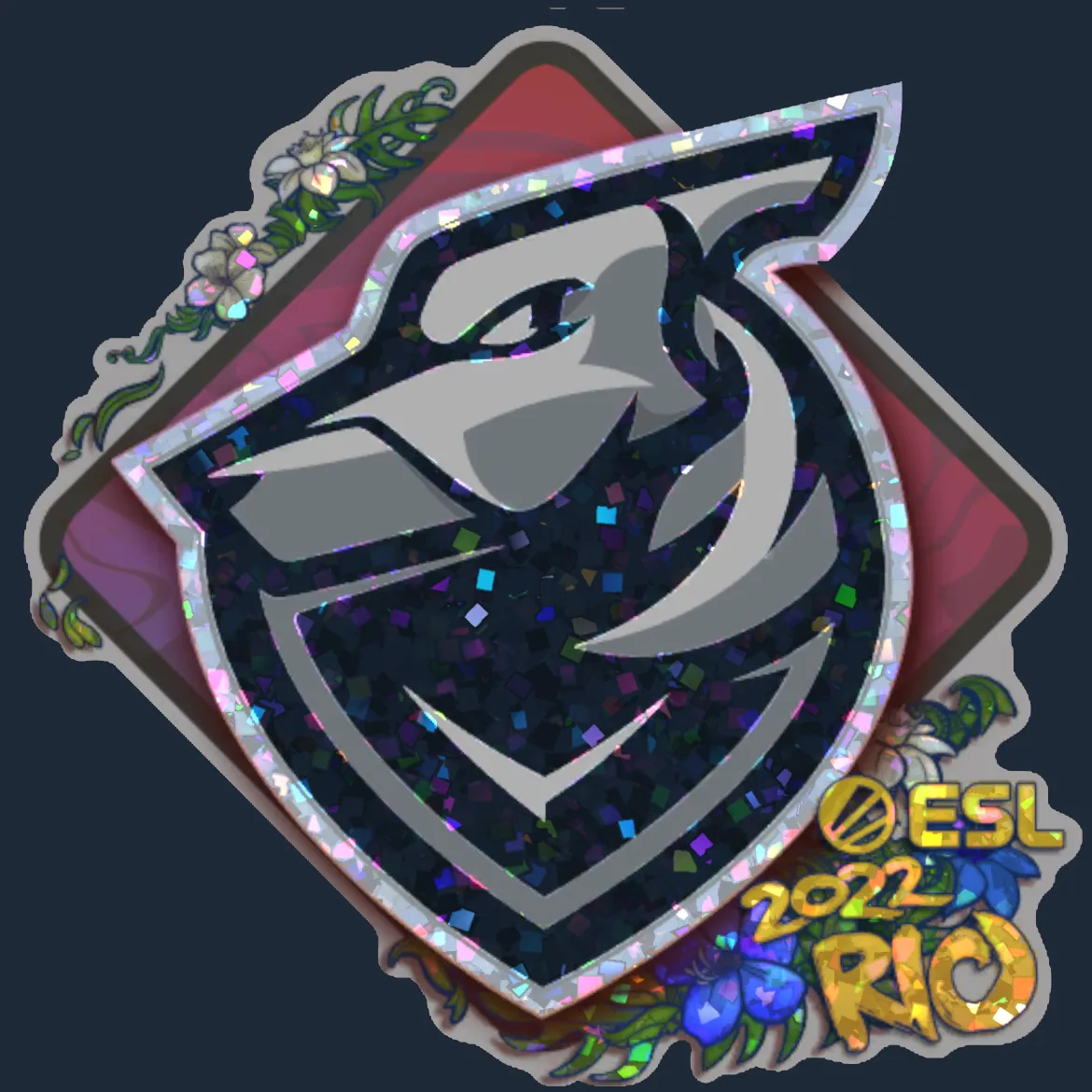 Sticker | Grayhound Gaming (Glitter) | Rio 2022