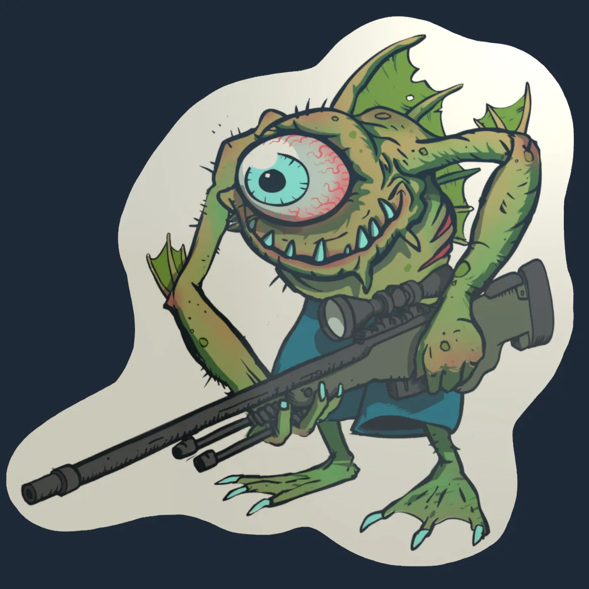 Sticker | Green Cyclawps