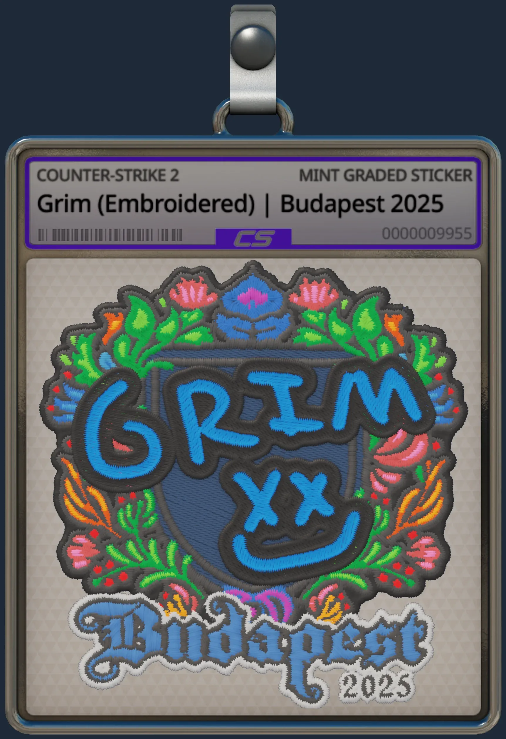 Sticker | Grim (Embroidered) | Budapest 2025